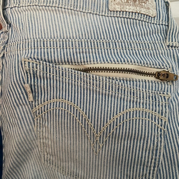 Levi’s‎ Jean Striped Shorts- Blue and White Size 5 - Picture 5 of 5